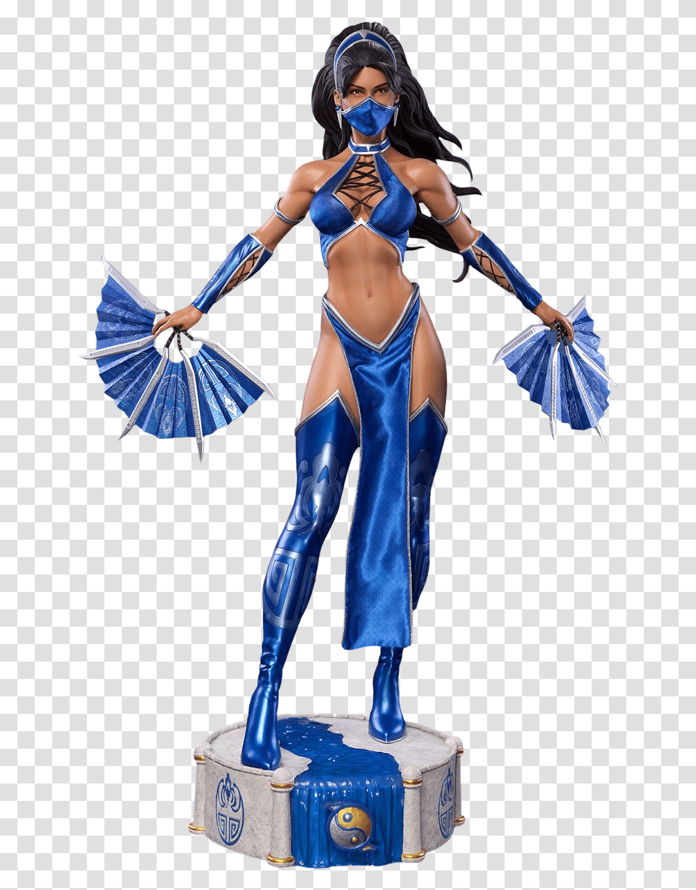 Mortal Kombat Kitana Scale Statue Pop Culture Shock, Costume, Person, Leisure Activities, Female Transparent Png