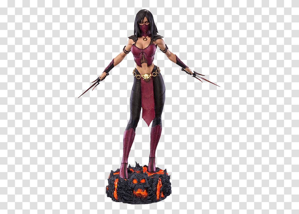 Mortal Kombat Mileena Mkx Statue, Costume, Person, Duel, Ninja Transparent Png