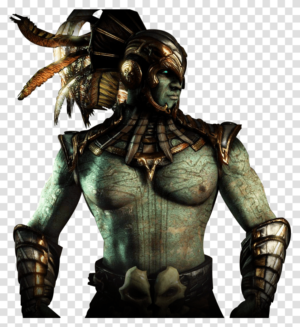 Mortal Kombat X Ringer Mortal Kombat X Kotal Kahn, Person, Human, Figurine, Bronze Transparent Png