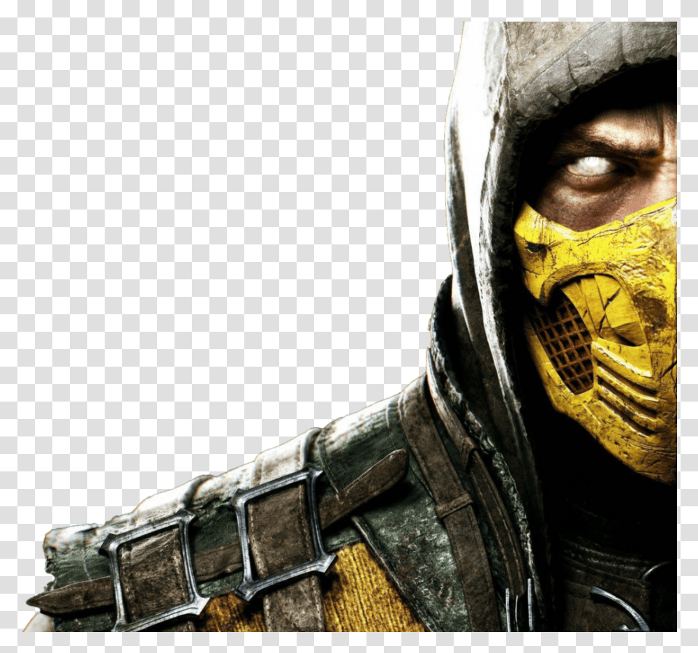 Mortal Kombat X Scorpion Clipart Royalty Free Scorpion Mk X, Person, Face, Head Transparent Png