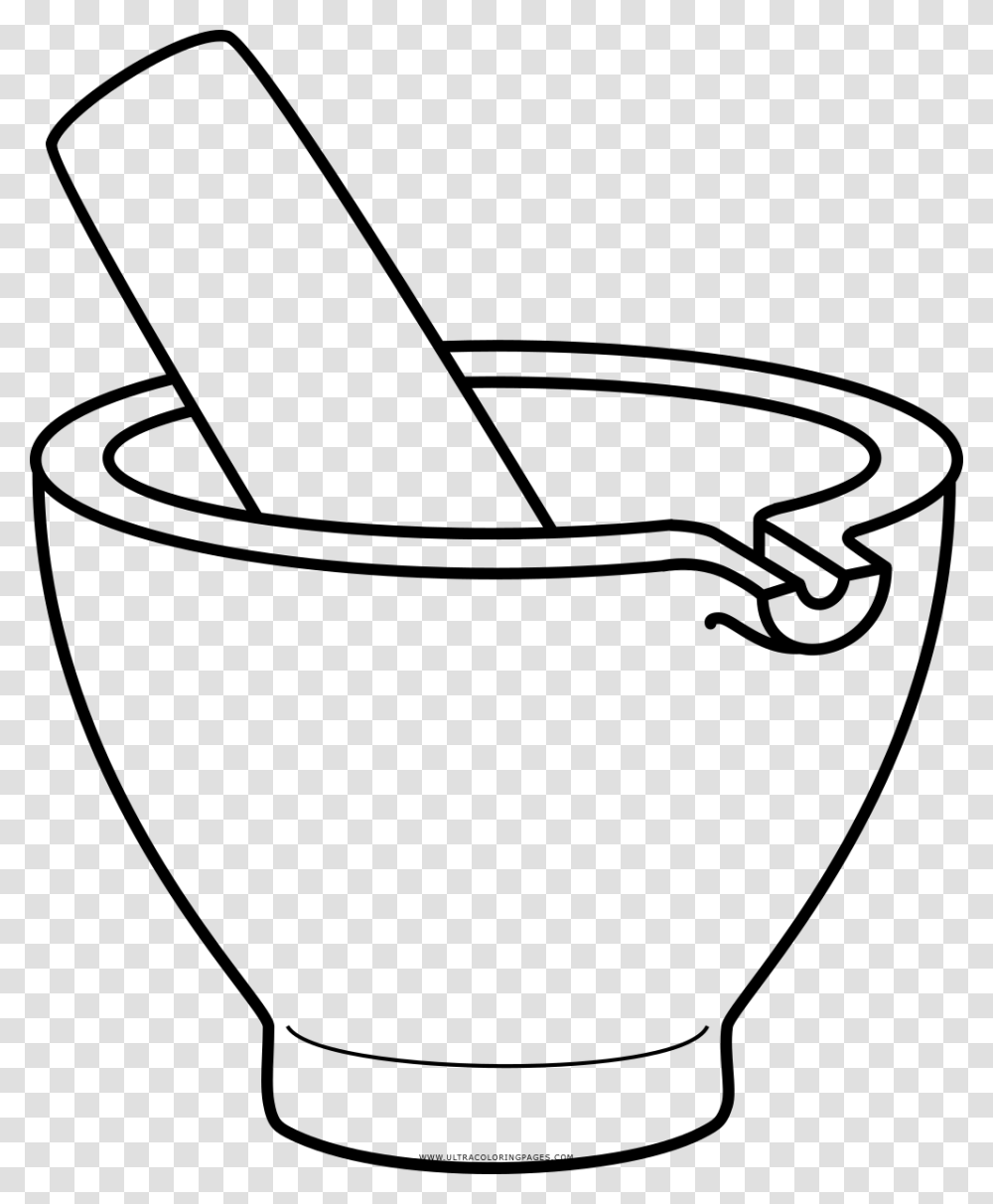 Mortar And Pestle Clipart Mortar And Pestle Drawing, Gray, World Of Warcraft Transparent Png