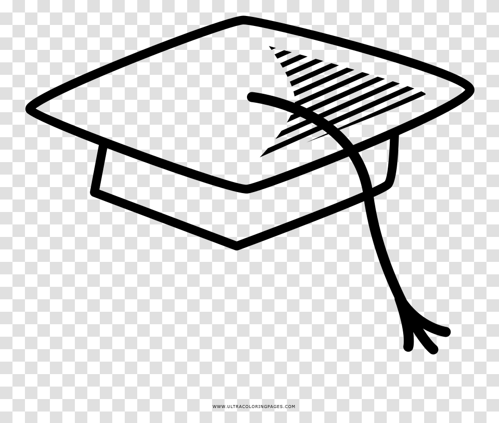 Mortar Board Coloring Page, Gray, World Of Warcraft Transparent Png