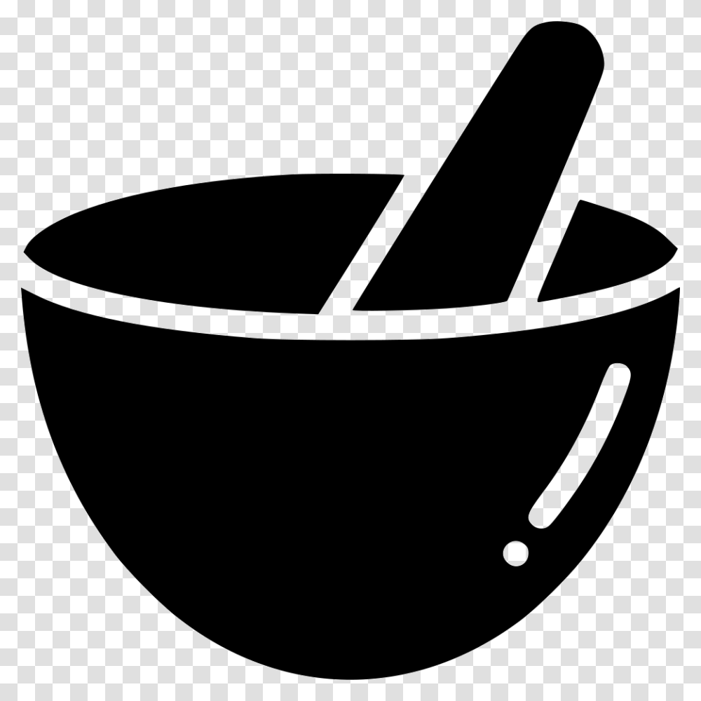 Mortar Pestle Hand Grind Mix Bowl Icon Free Download, Weapon, Weaponry, Cannon Transparent Png