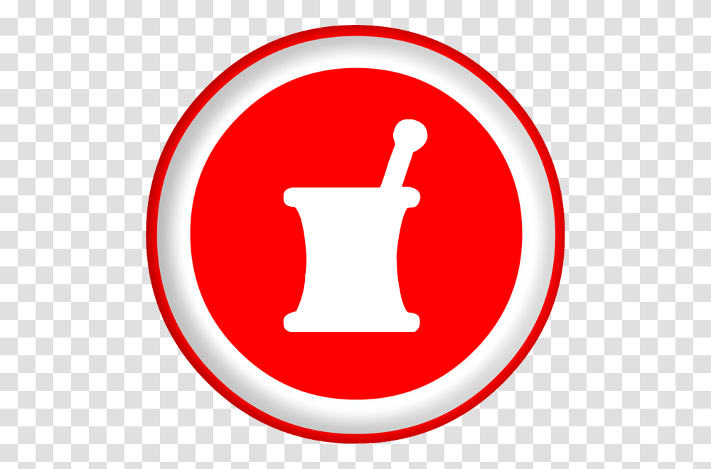 Mortar Pestle White Red Button Image Clipart Image, Sign, Alphabet Transparent Png