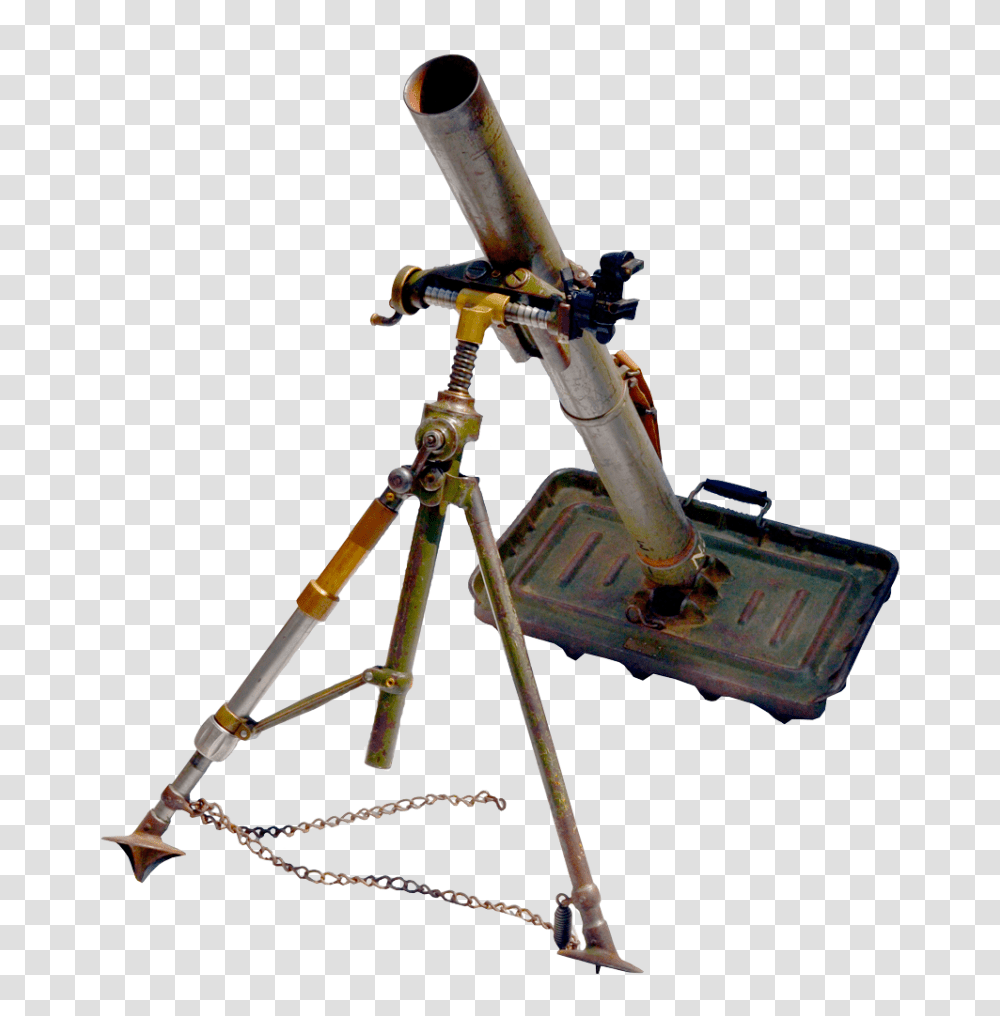 Mortar, Weapon, Tripod, Bow, Telescope Transparent Png