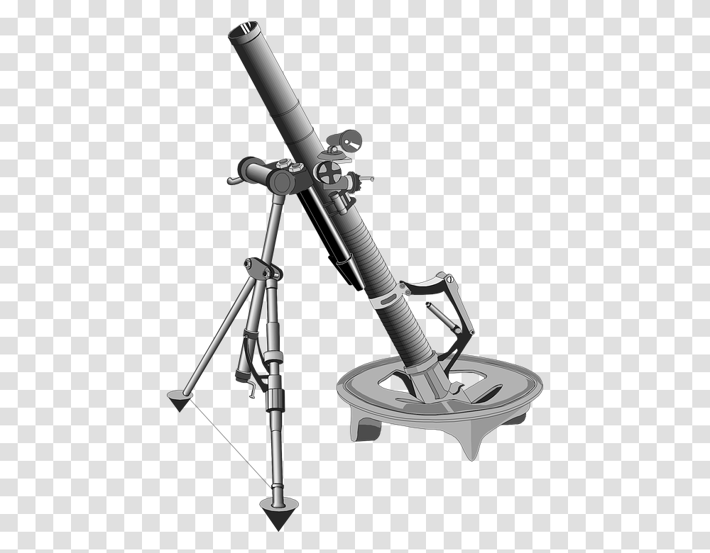 Mortar, Weapon, Tripod, Sink Faucet, Telescope Transparent Png