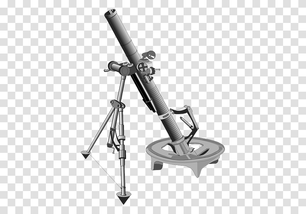 Mortar, Weapon, Tripod, Telescope, Sink Faucet Transparent Png