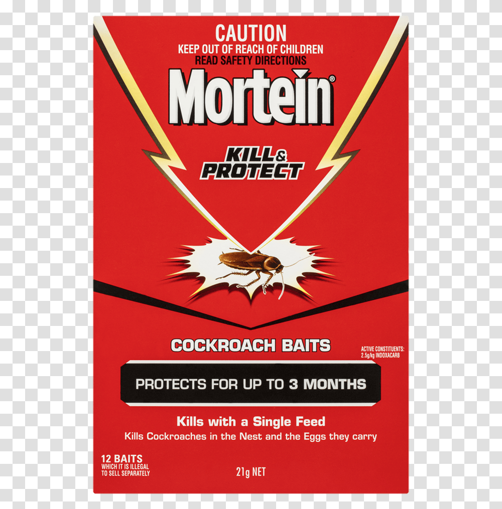 Mortein Kill And Protect Cockroach Baits, Advertisement, Poster, Flyer, Paper Transparent Png