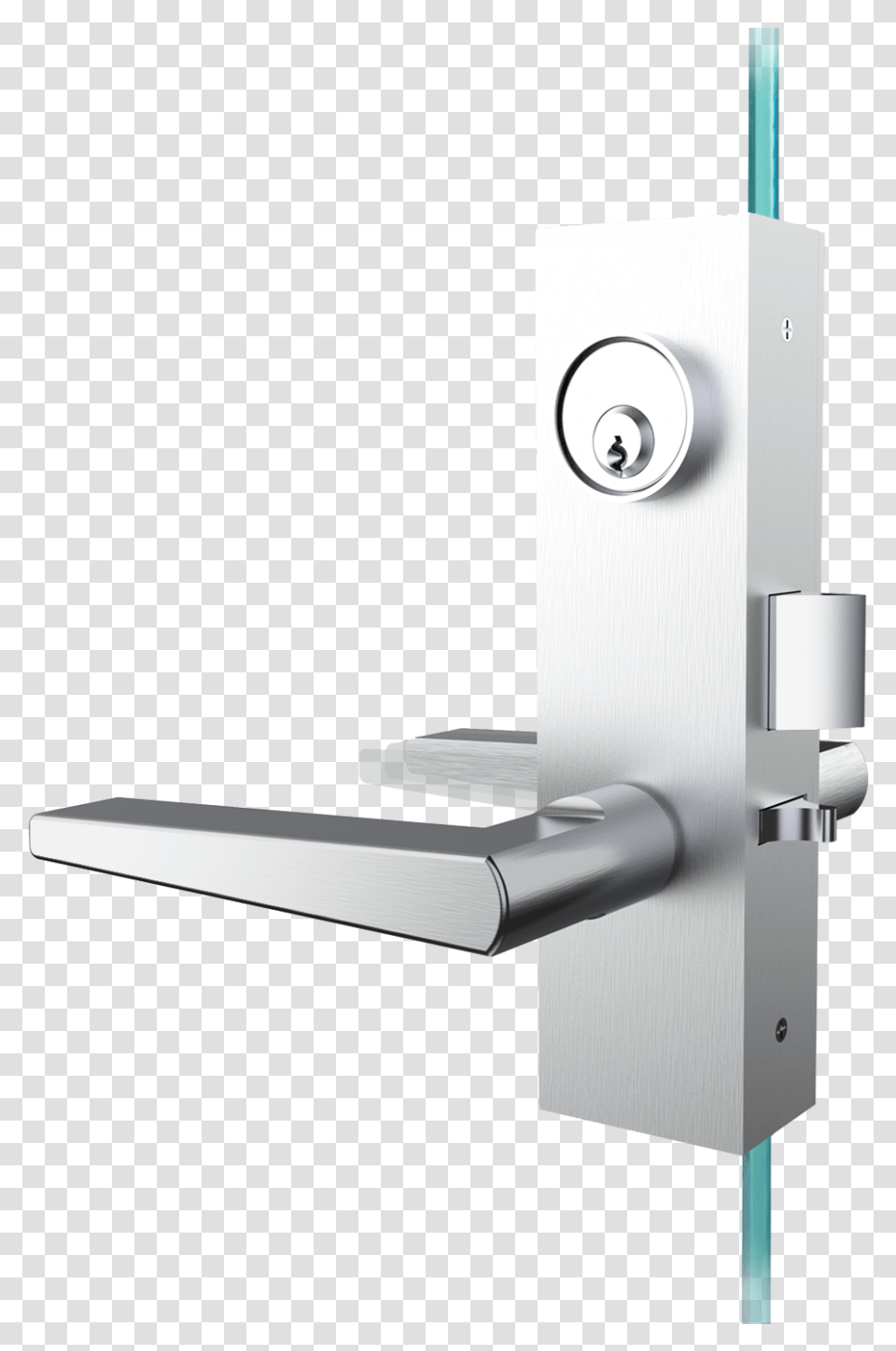 Mortise Cylinder Glass Lock, Sink Faucet, Handle, Bracket, Door Transparent Png
