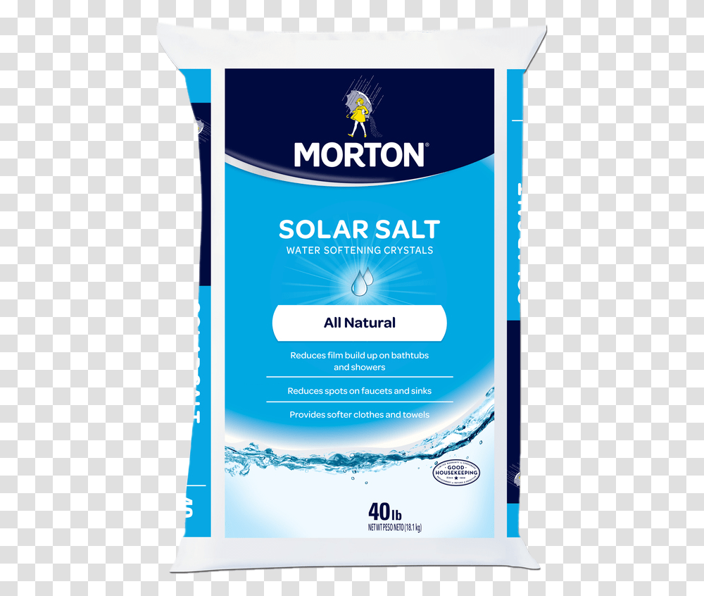 Morton Salt Salt For Water Softener, Advertisement, Poster, Flyer, Paper Transparent Png