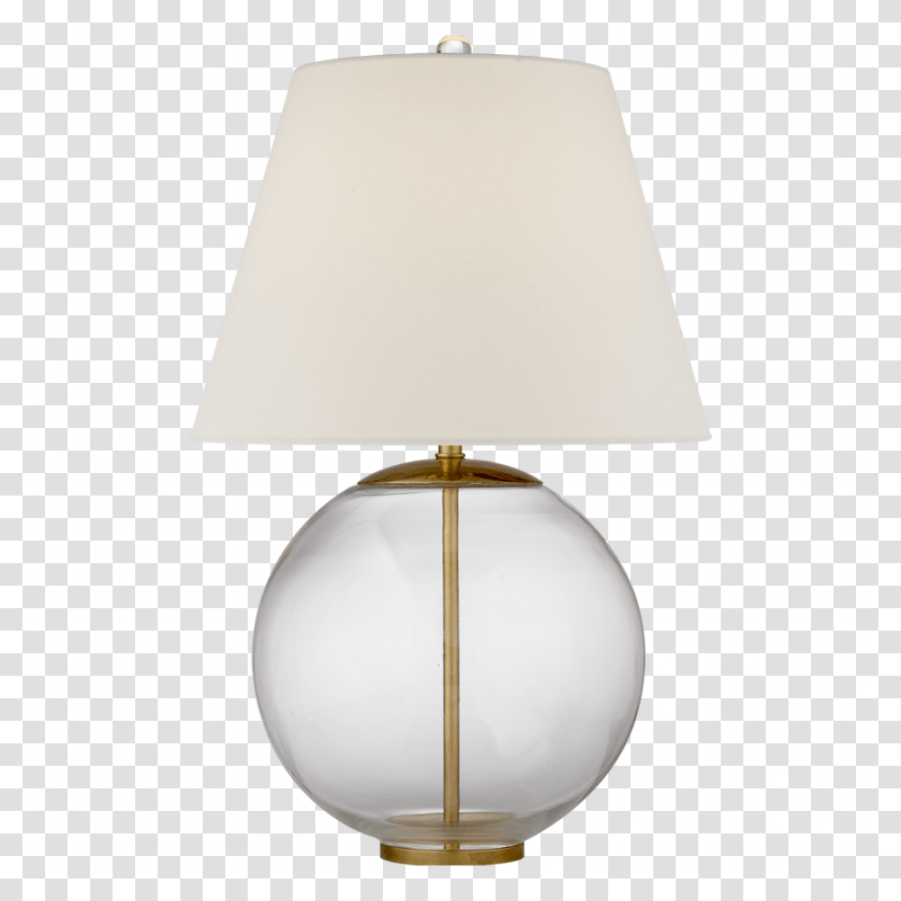 Morton Table Lamp In Clear Glass With Linen Shad Lampshade Transparent Png