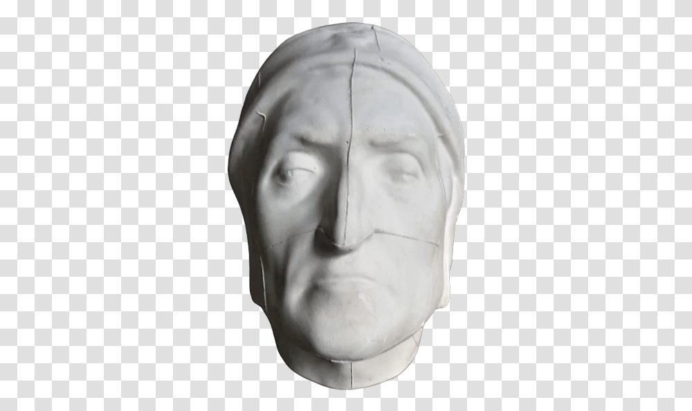Mortuary Mask Of Dante Alighieri Bust, Head, Sculpture, Art, Statue Transparent Png