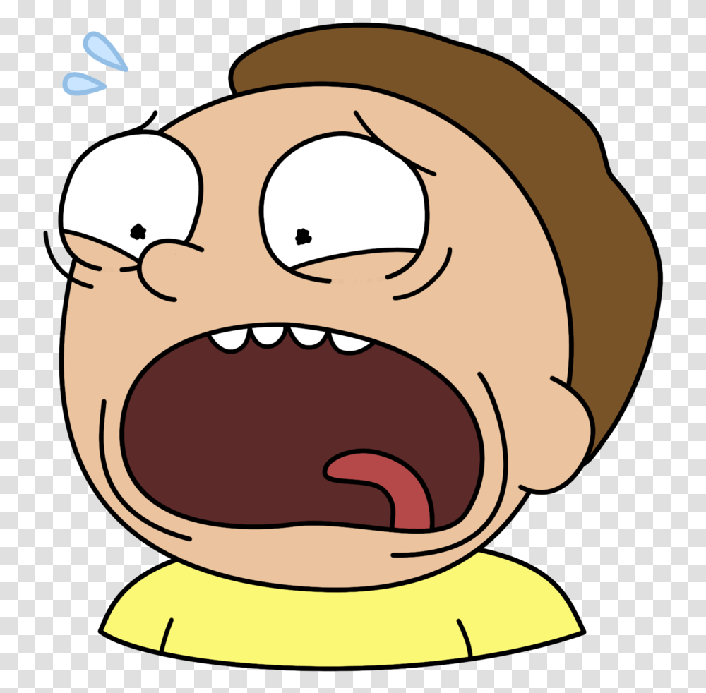 Morty Rickandmorty Scaredmorty1500 Scared Morty, Mouth, Lip, Tongue Transparent Png