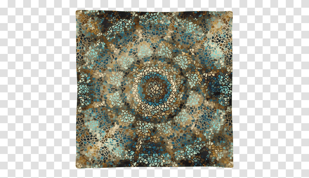 Mosaic Mandala Square Pillow Case Only, Rug, Tapestry, Ornament Transparent Png