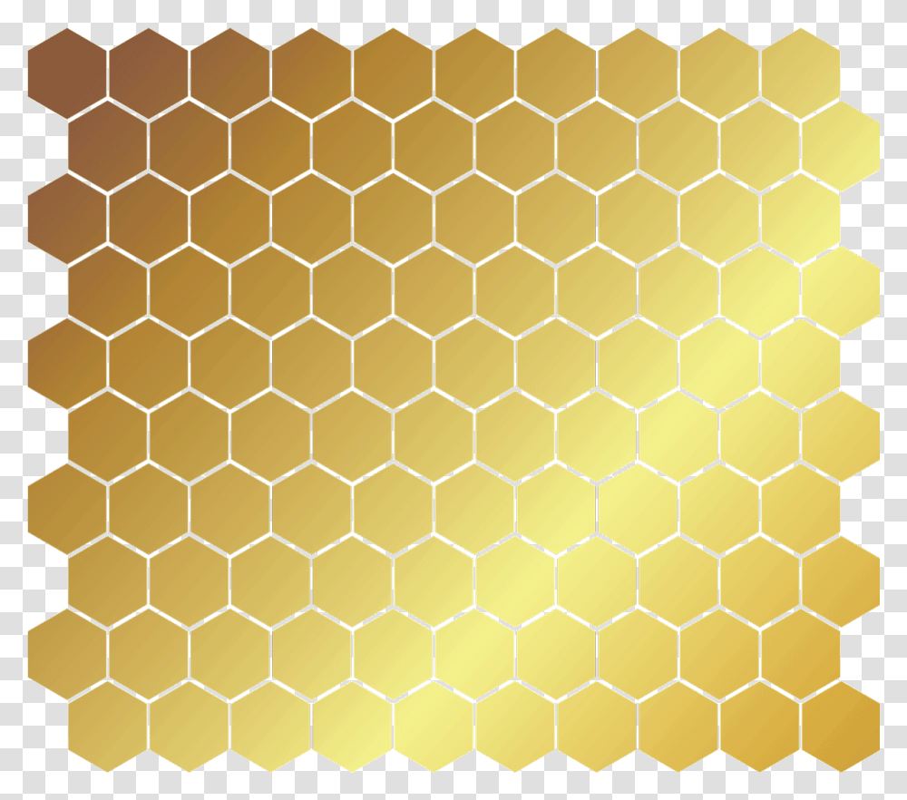 Mosaic Tiles Hexagon Mosaic Black, Honeycomb, Food, Rug Transparent Png