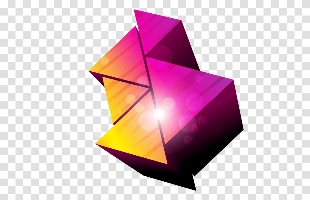 Mosaic Vector Prism Pattern, Lamp, Purple Transparent Png