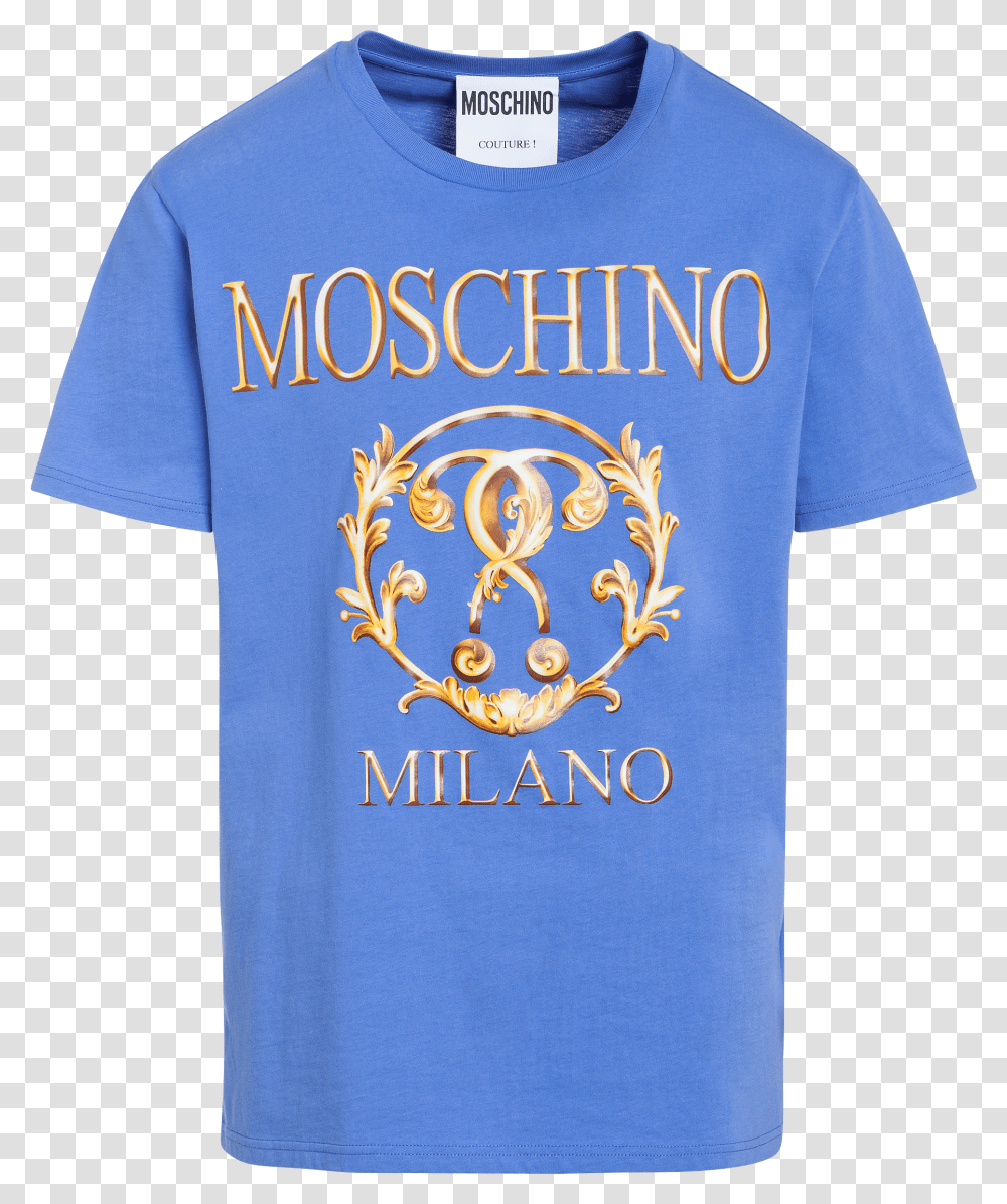 Moschino Blue T Shirt Mens Transparent Png