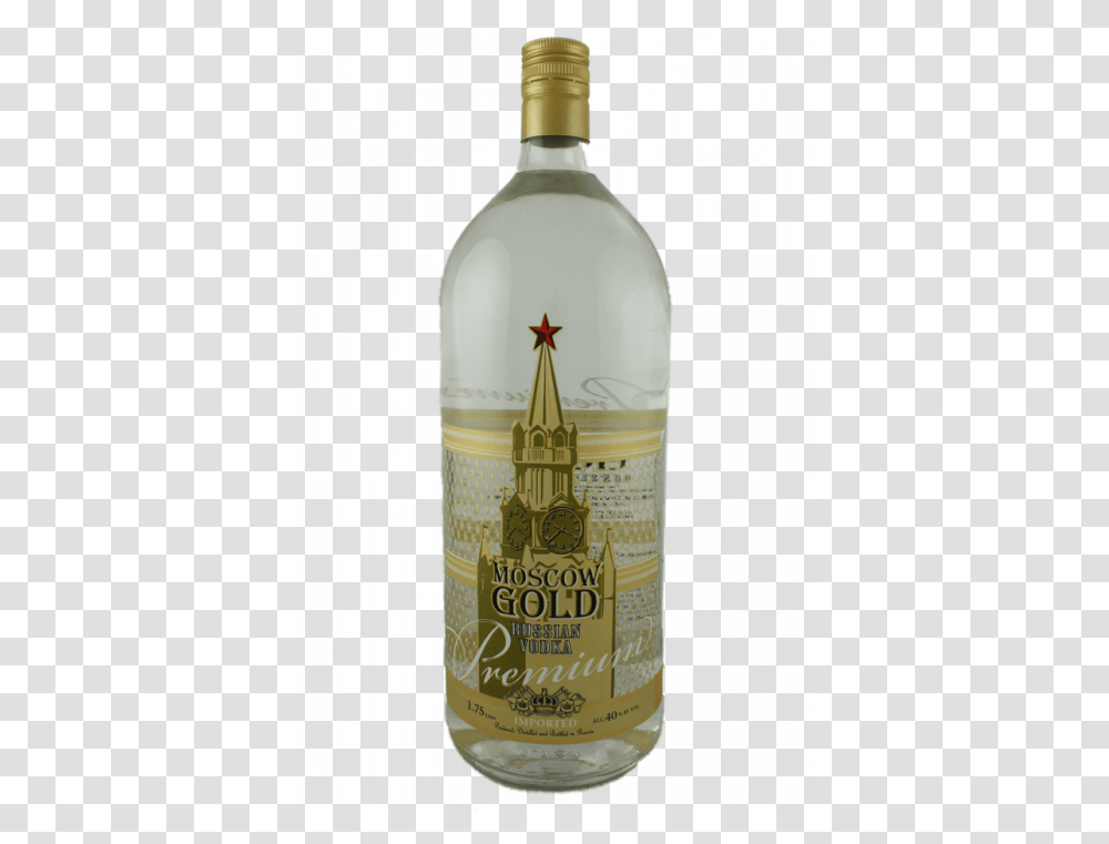 Moscow Gold Premium Vodka Glass Bottle, Liquor, Alcohol, Beverage, Drink Transparent Png