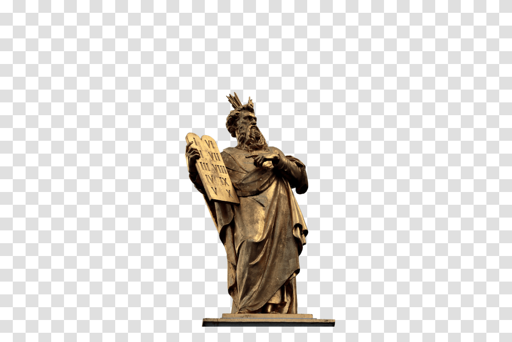 Moses 10 Commandments 10 Bids Law Llm Full Form, Sculpture, Statue, Person Transparent Png