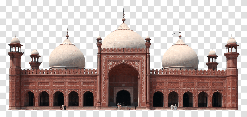 Mosque Badshahi Mosque, Dome, Architecture, Building, Person Transparent Png