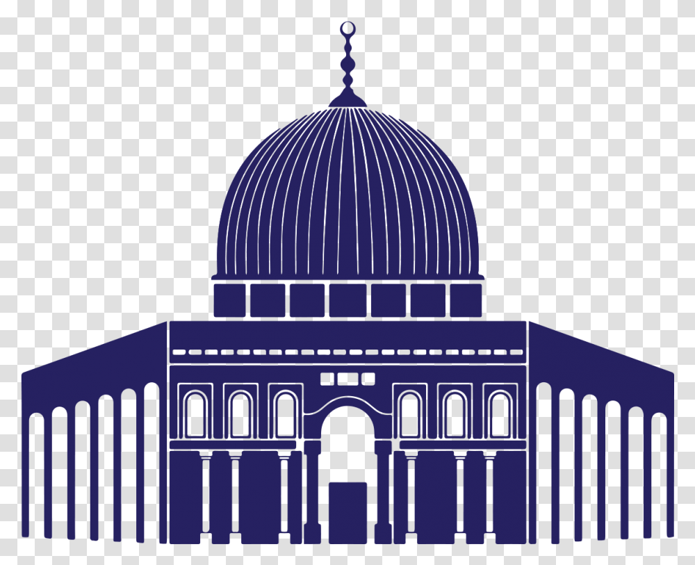 Mosque Clipart Aqsa Vector Masjid Al Aqsa, Dome, Architecture, Building, Planetarium Transparent Png