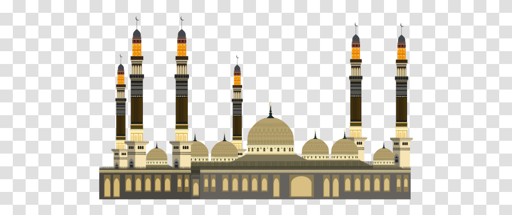Mosque Clipart Temple Mosque Free, Dome, Architecture, Building, Pillar Transparent Png