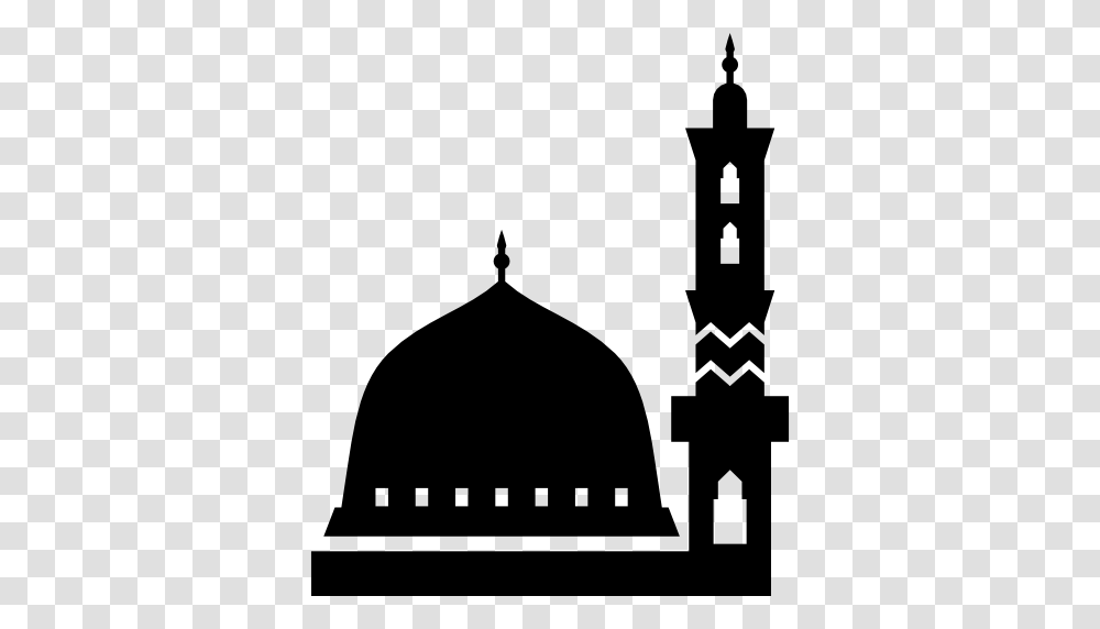 Mosque, Dome, Architecture, Building, Silhouette Transparent Png