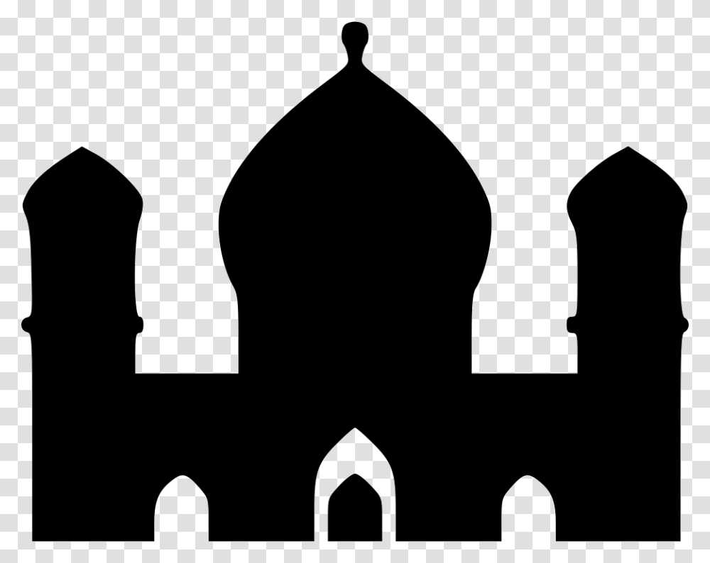 Mosque Icon In Svg, Dome, Architecture, Building, Fence Transparent Png