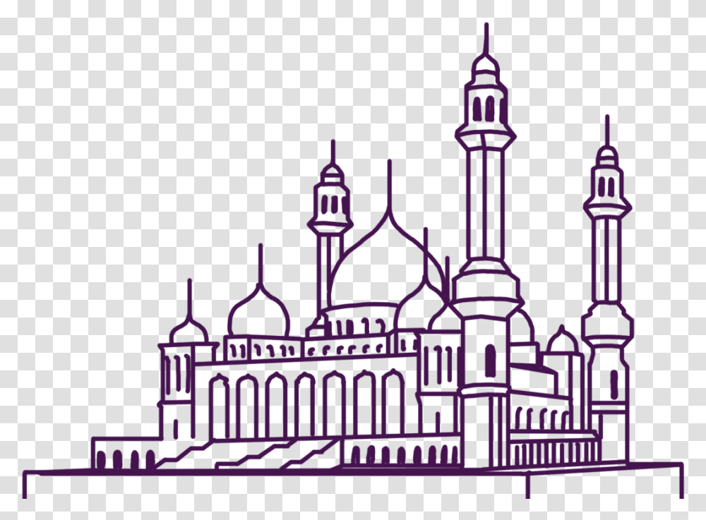 Mosque, Lamp, Architecture, Building, Chandelier Transparent Png