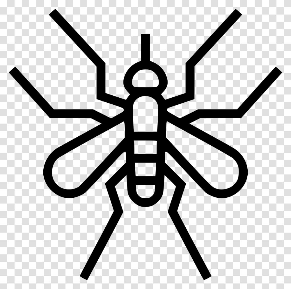 Mosquito Icon Free Download, Stencil, Insect, Invertebrate, Animal Transparent Png