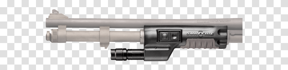 Mossberg Model 590 Flashlight Forend, Weapon, Weaponry, Gun, Shotgun Transparent Png