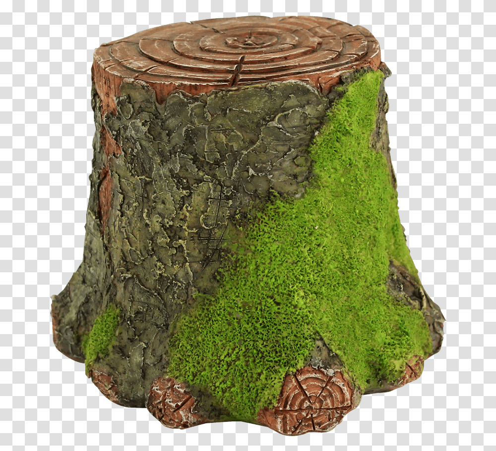 Mossy Tree Stump Display Stand Tree Stump, Mineral, Plant, Rock, Crystal Transparent Png