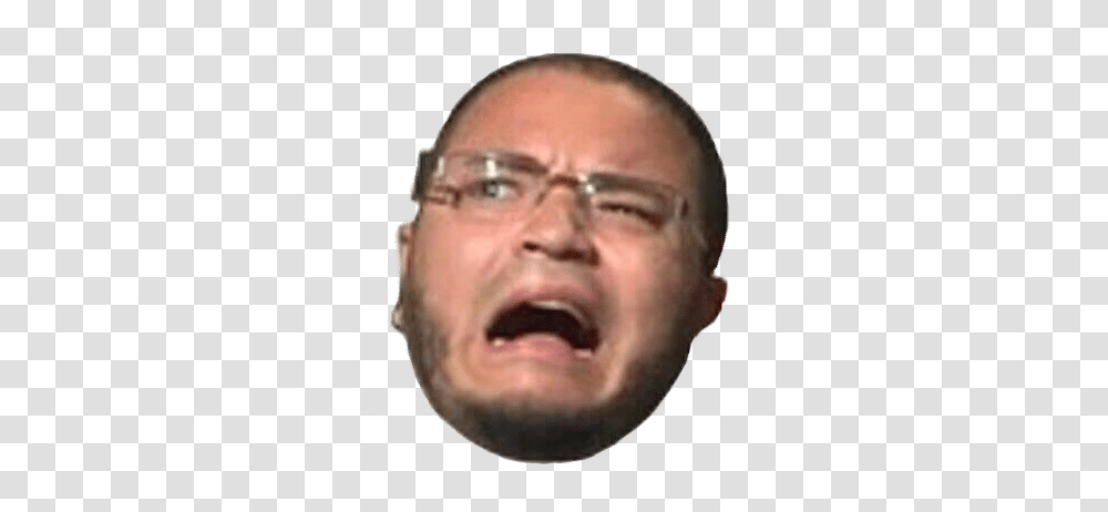 Most Popular Twitch Emotes Wutface, Head, Person, Human, Glasses Transparent Png