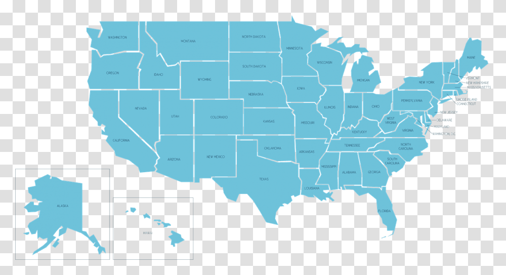 Most Racist States Modern Map Of The United States, Diagram, Plot, Atlas, Vegetation Transparent Png