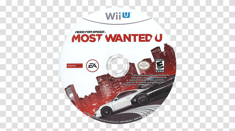 Most Wanted U Wiiu Nfs Mw 2013, Disk, Dvd, Car, Vehicle Transparent Png