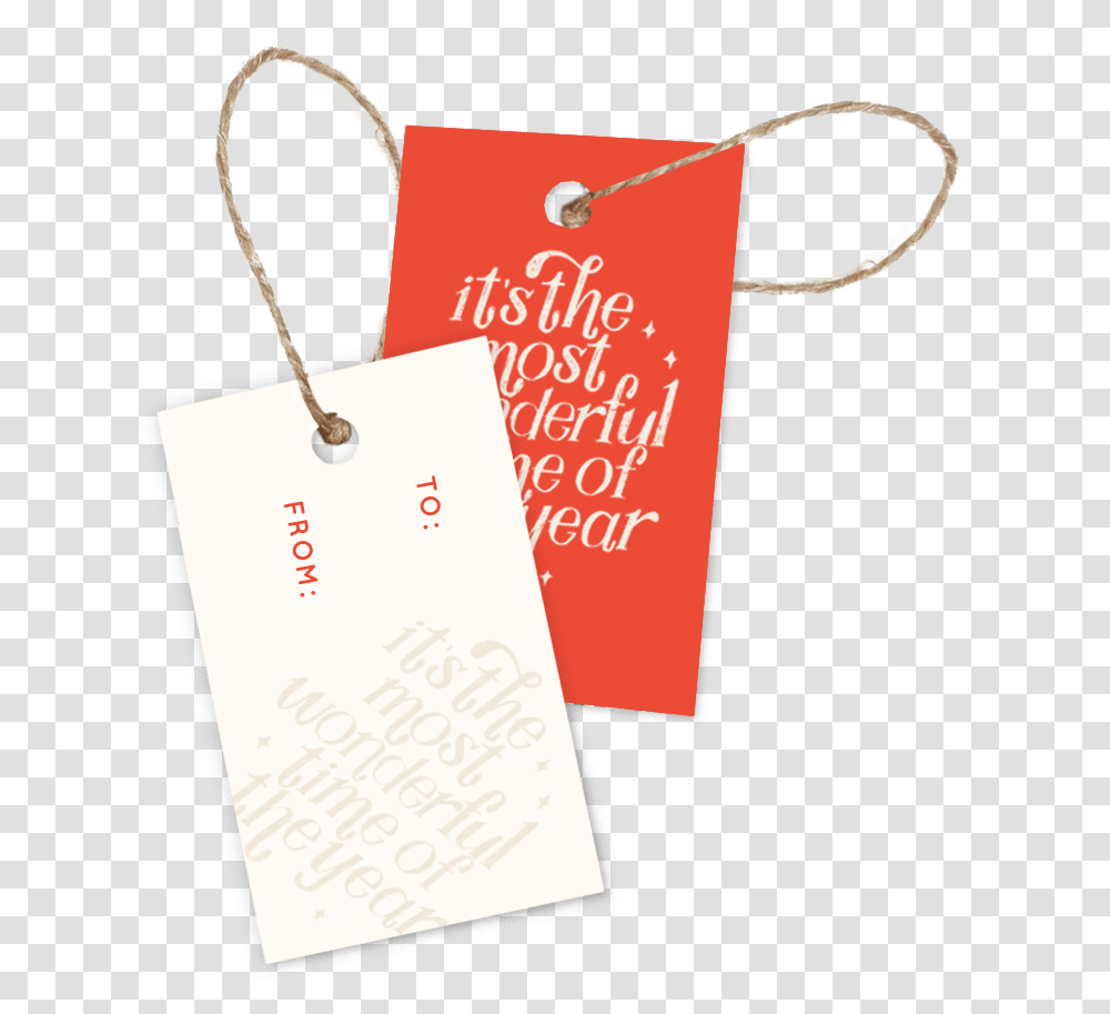 Most Wonderful Time Gift Tags Pack Of Construction Paper, Bag, Handwriting, Shopping Bag Transparent Png