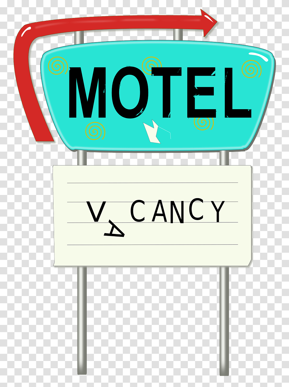 Motel Clipart, Word, Number Transparent Png