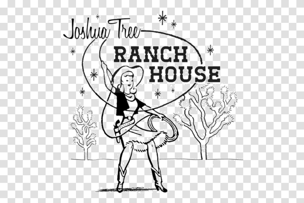 Motel In Joshua Tree California Joshua Tree Ranch House Language, Text, People, Pattern, Art Transparent Png
