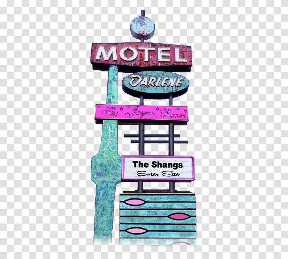 Motel Sign Poster, Alphabet, Word Transparent Png