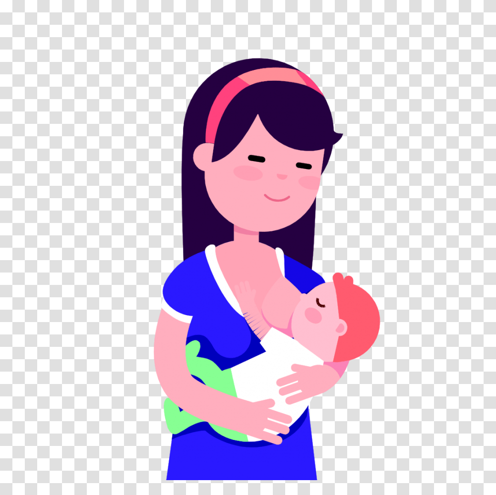 Mother And Baby Clipart Bottle Feeding, Person, Female, Newborn, Girl Transparent Png