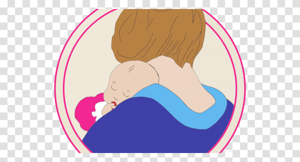 Mother And Baby Clipart, Cushion, Pillow, Sleeping, Purple Transparent Png