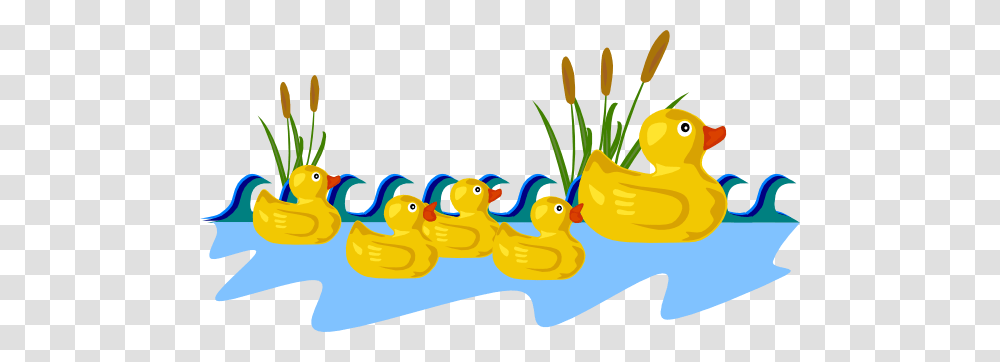 Mother And Baby Clipart Duck, Plant, Bird, Animal, Flower Transparent Png