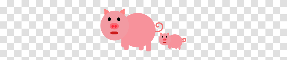 Mother And Baby Piglet Clip Art, Piggy Bank, Mammal, Animal, Snowman Transparent Png