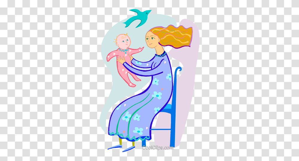 Mother And Baby Royalty Free Vector Clip Art Illustration, Outdoors, Poster, Nature Transparent Png