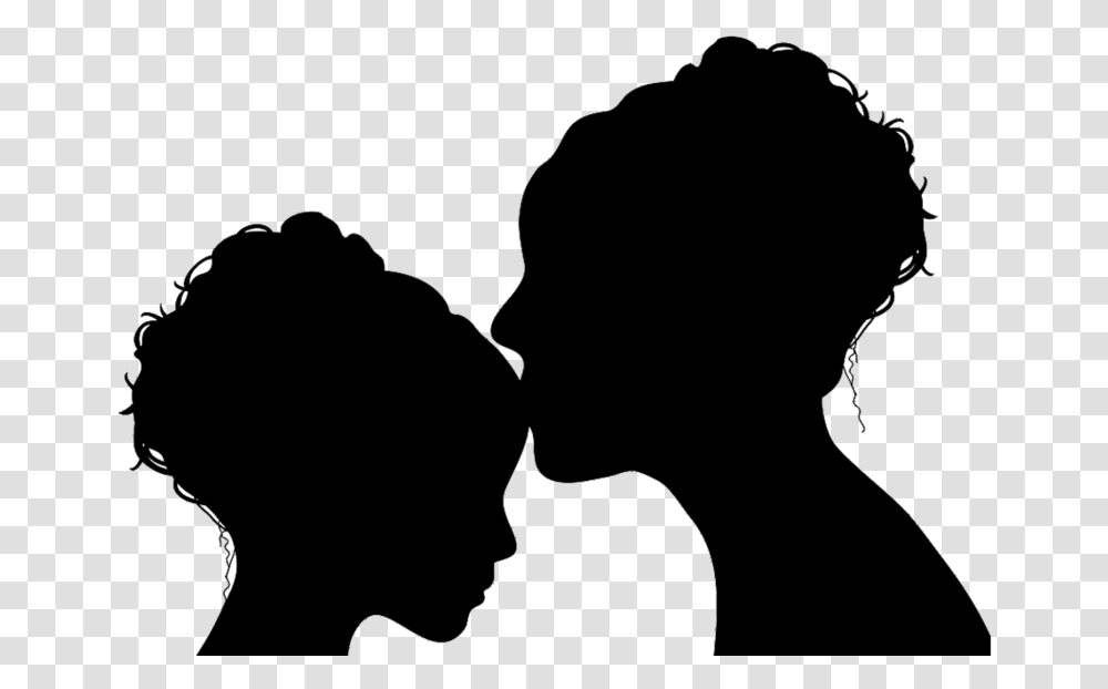 Mother And Daughter, Person, Silhouette, People Transparent Png