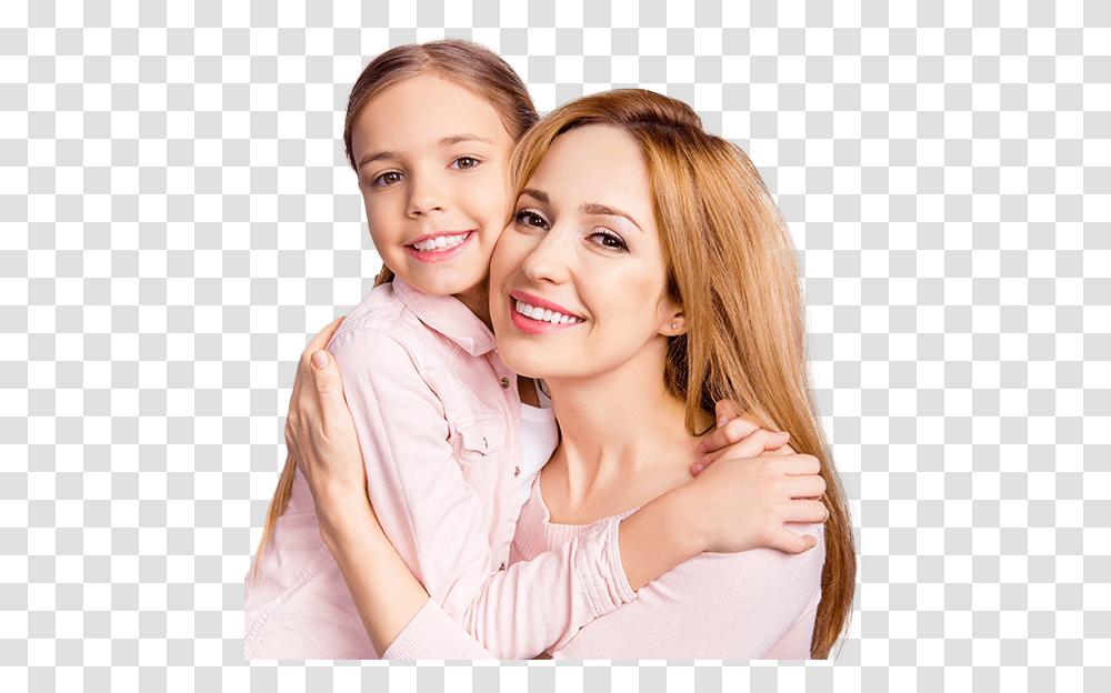 Mother And Daughter Smiling Together Mother And Daughter With Braces, Face, Person, Female, Hug Transparent Png
