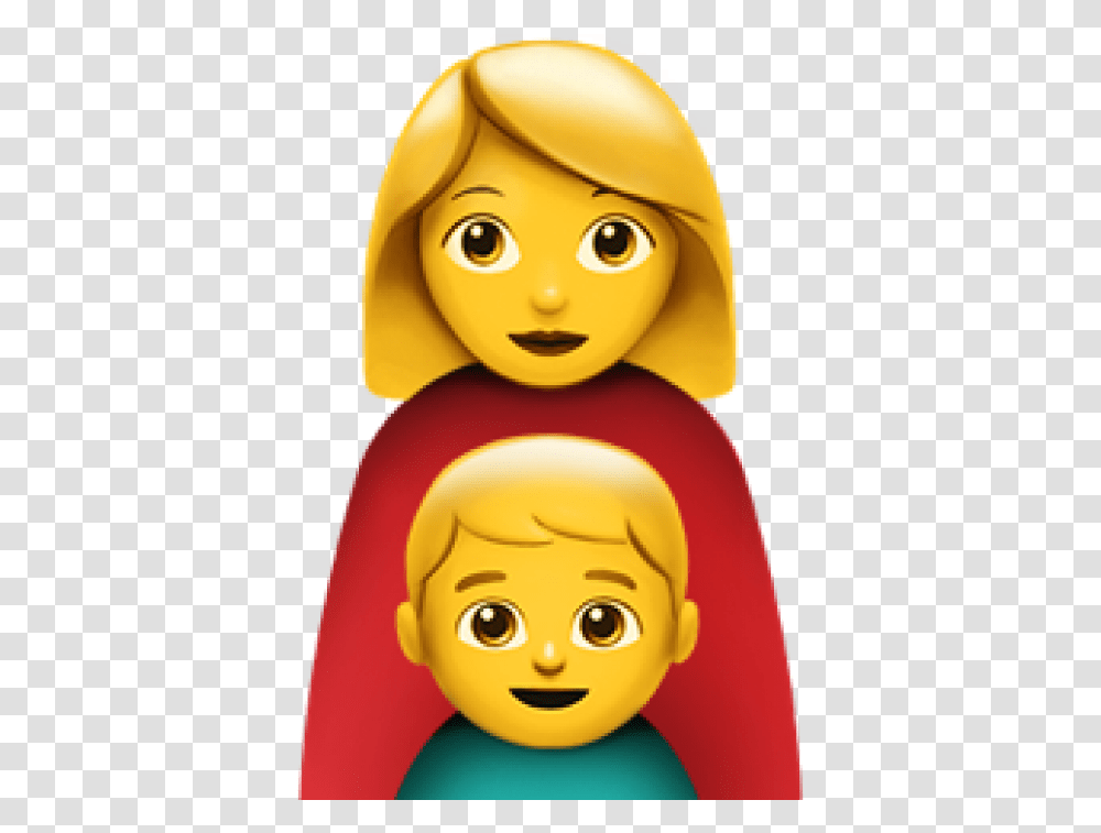 Mother And Son Emoji, Doll, Toy, Helmet Transparent Png
