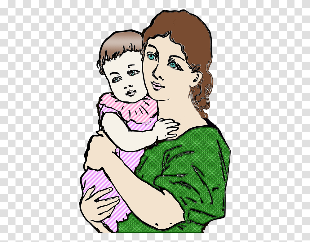 Mother Daughter Baby Child Family Love Woman Amma Black And White, Hug, Person, Human, Teen Transparent Png