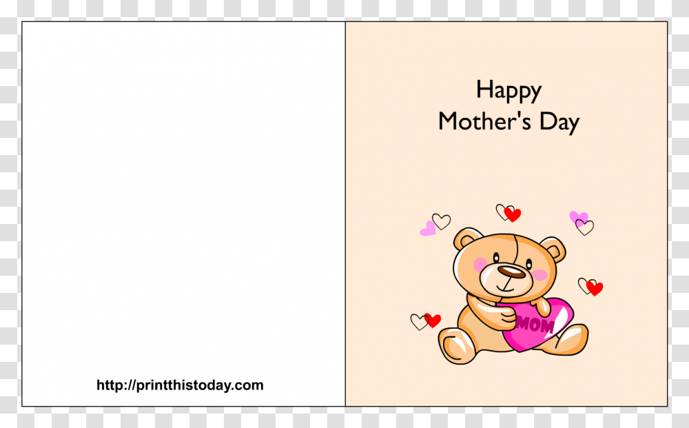 Mother Day Card For Cartoon, Envelope, Mail, Greeting Card Transparent Png