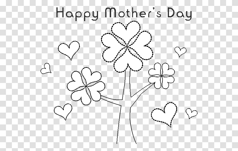 Mother Day Happy Mother's Day Disegni, Stencil, Flower, Plant, Blossom Transparent Png